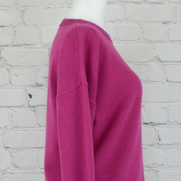 NWT THEORY 100% Cashmere Drop Shoulder Sweater - Picture 7 of 8